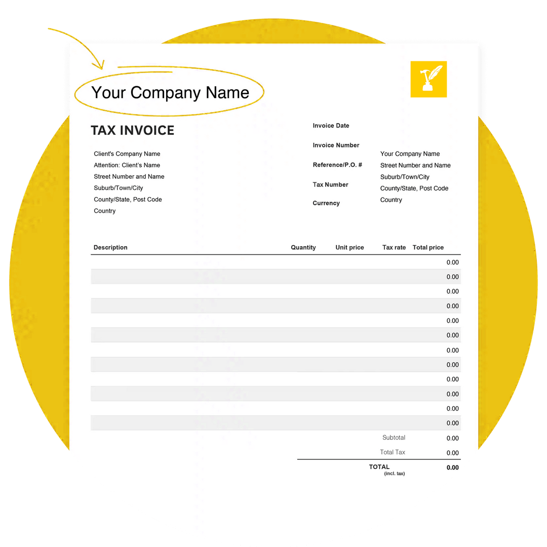 Free invoice template construction insider